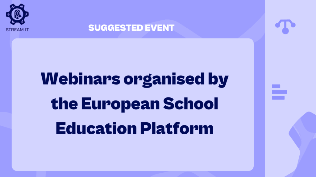 Webinars organized by the European School Education Platform