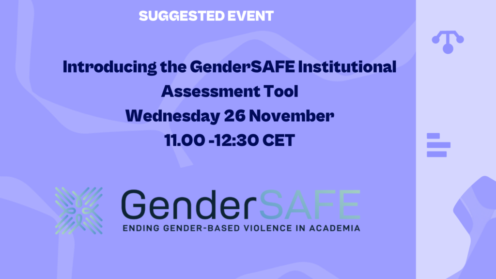 Webinar: Introducing the GenderSAFE Institutional Assessment Tool