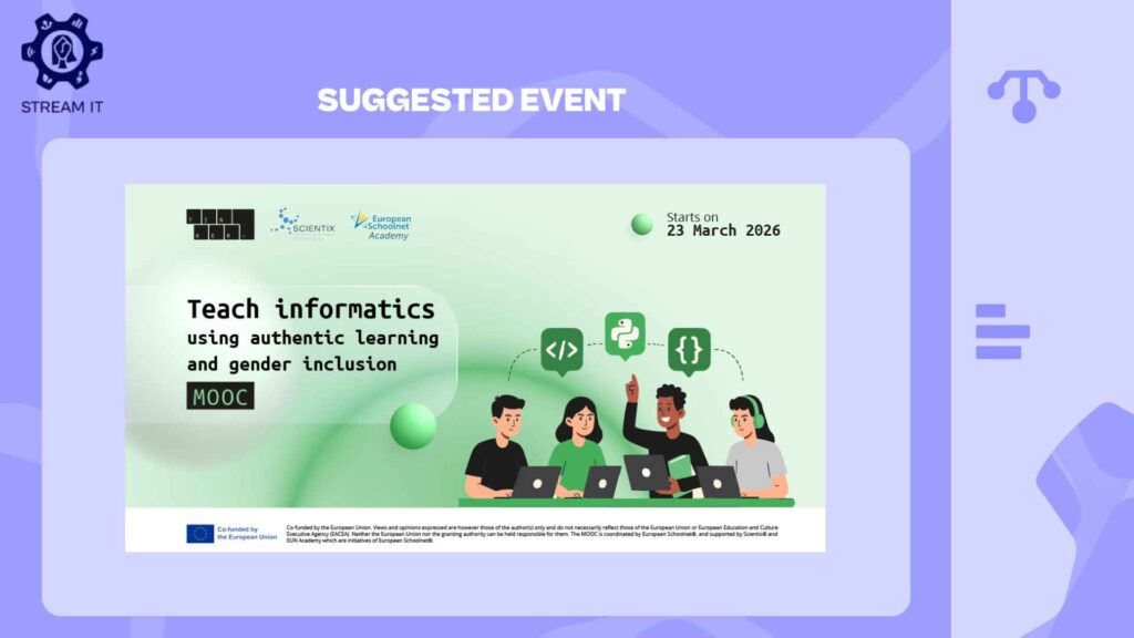 TINKER MOOC - Teach Informatics Using Authentic Learning and Gender Inclusion